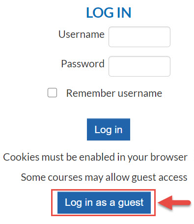 Guest login Guest login