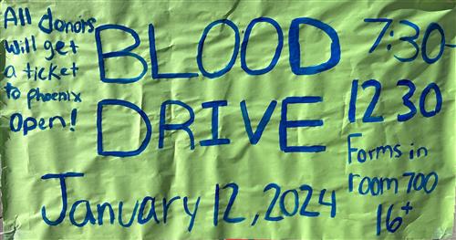 Blood Drive January 12th
