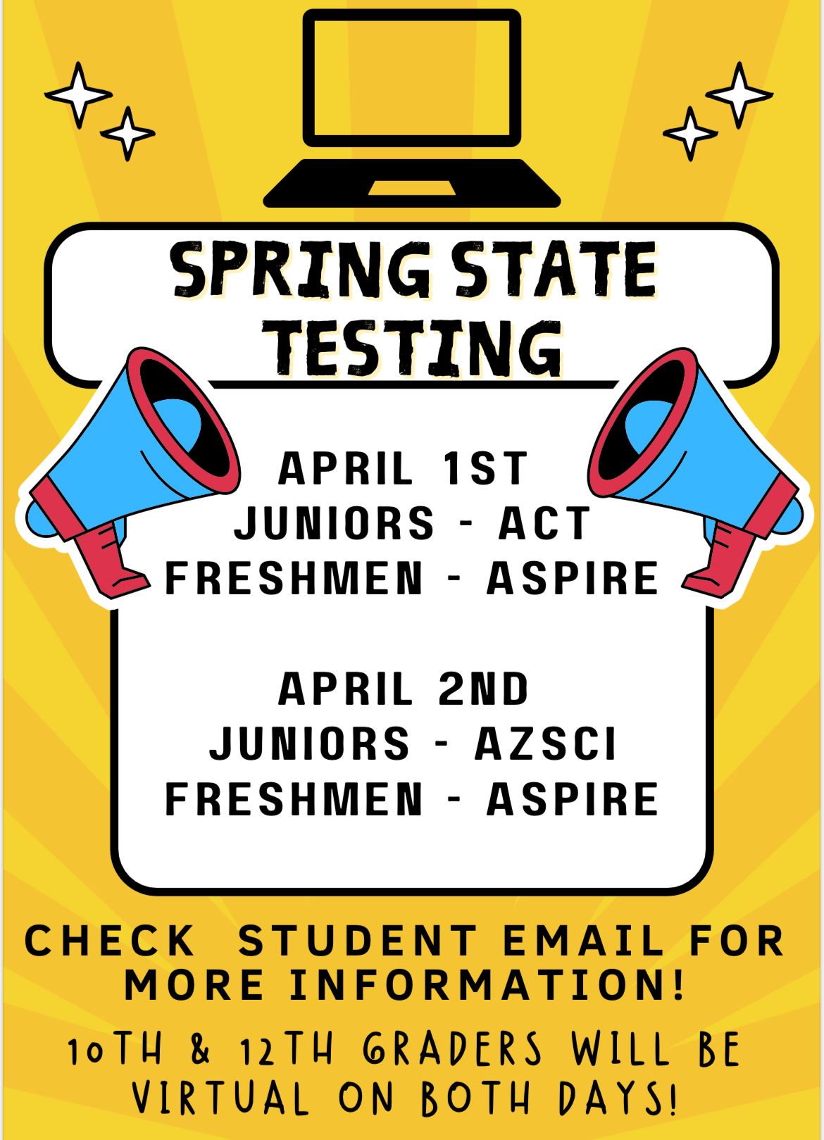  Mark Your Calendars!