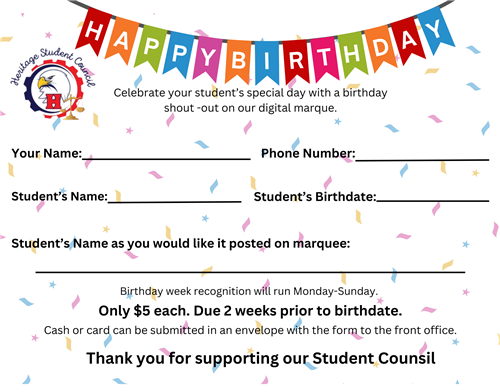 Birthday Form