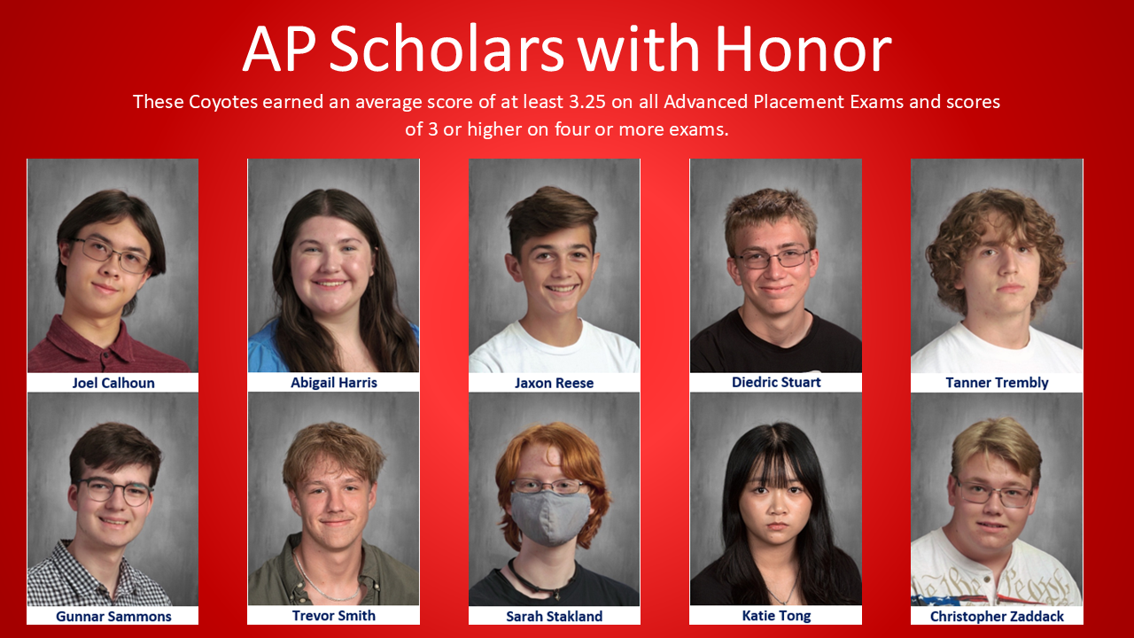 Centennial AP Scholars with Honor